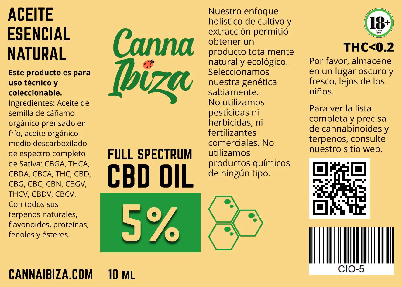 5x Full Spectrum Oil 5%