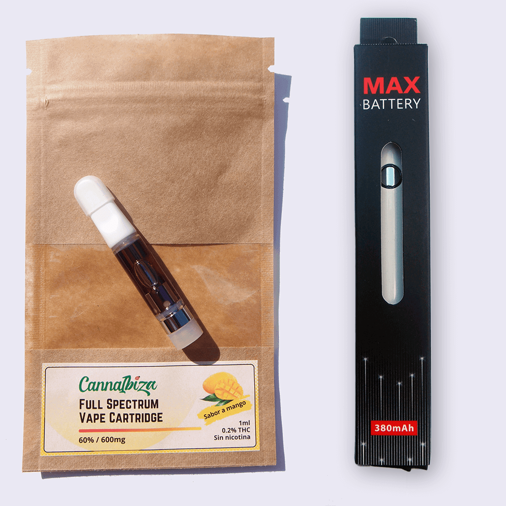 COMBO: Full Spectrum Vape Cartridge 60% / 600mg + Vape Pen Type 510