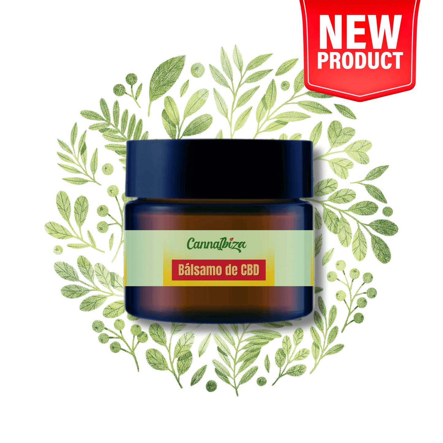 Ibiza CBD Balm, Large, 50g (800mg Pure CBD 0% THC)