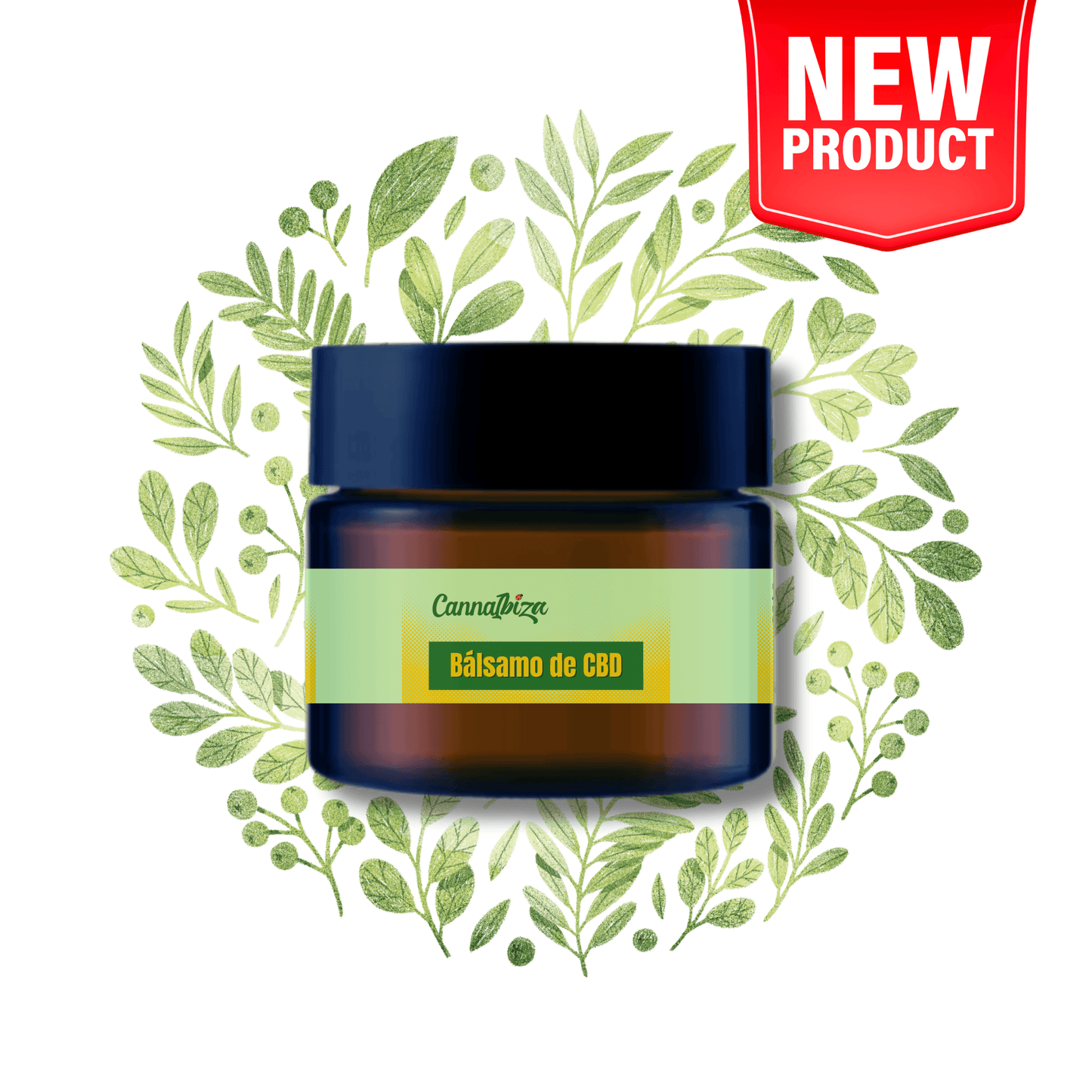Ibiza CBD Balm, Large, 50g (800mg Pure CBD 0% THC)
